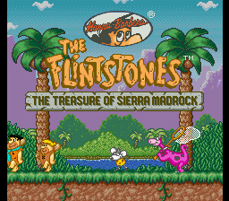 The Flintstones - The Treasure of Sierra Madrock Title Screen
